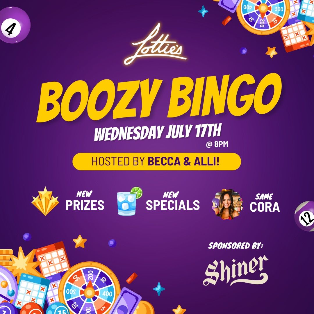 BOOZY BINGO ?\u200d\u2640\ufe0f