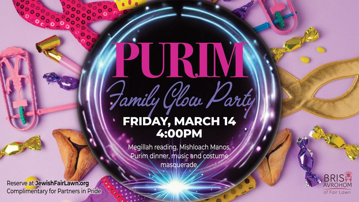 Family Purim Glow Party