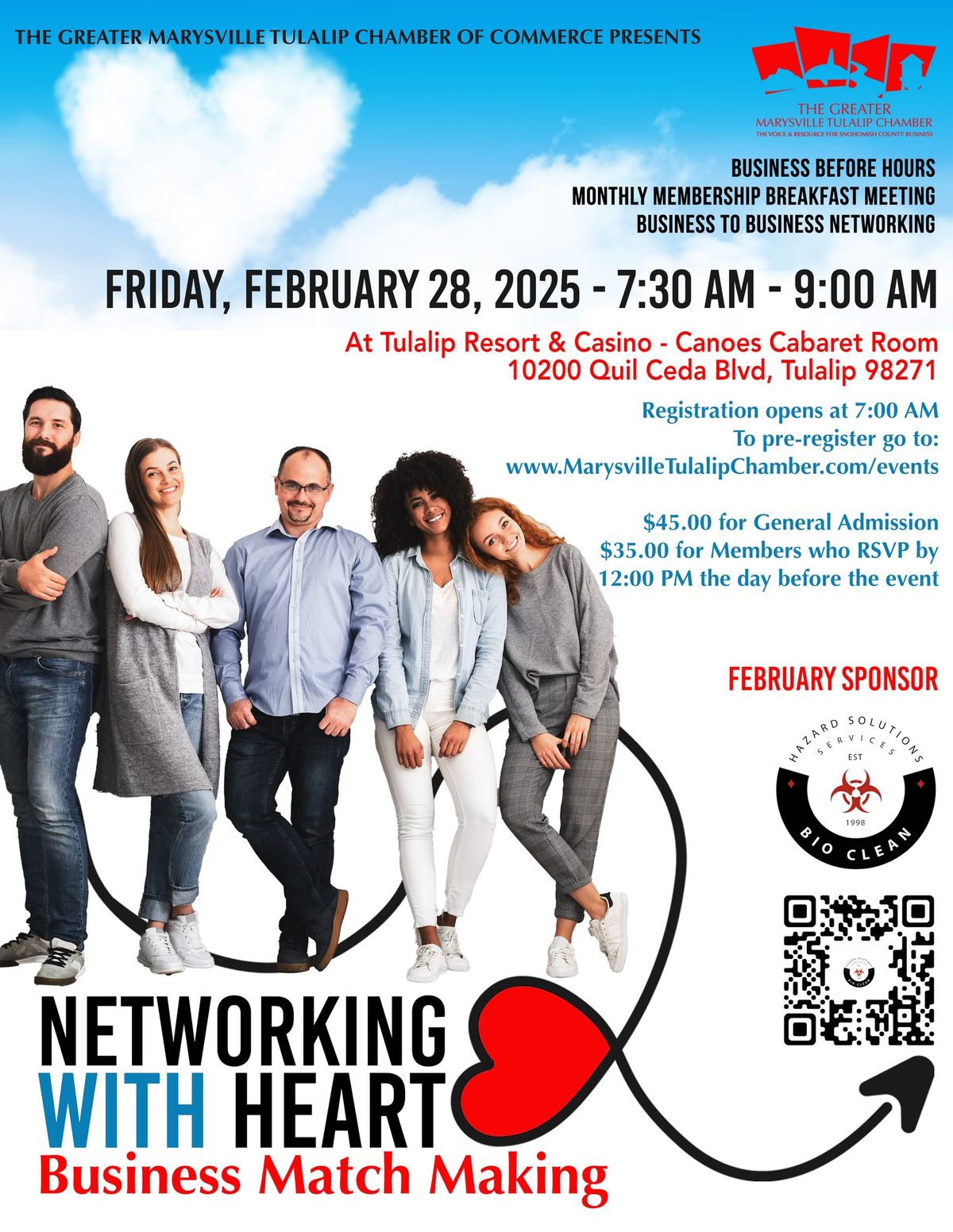 February Business Before Hours (BBH) - Business2Business (B2B) - Networking with Heart