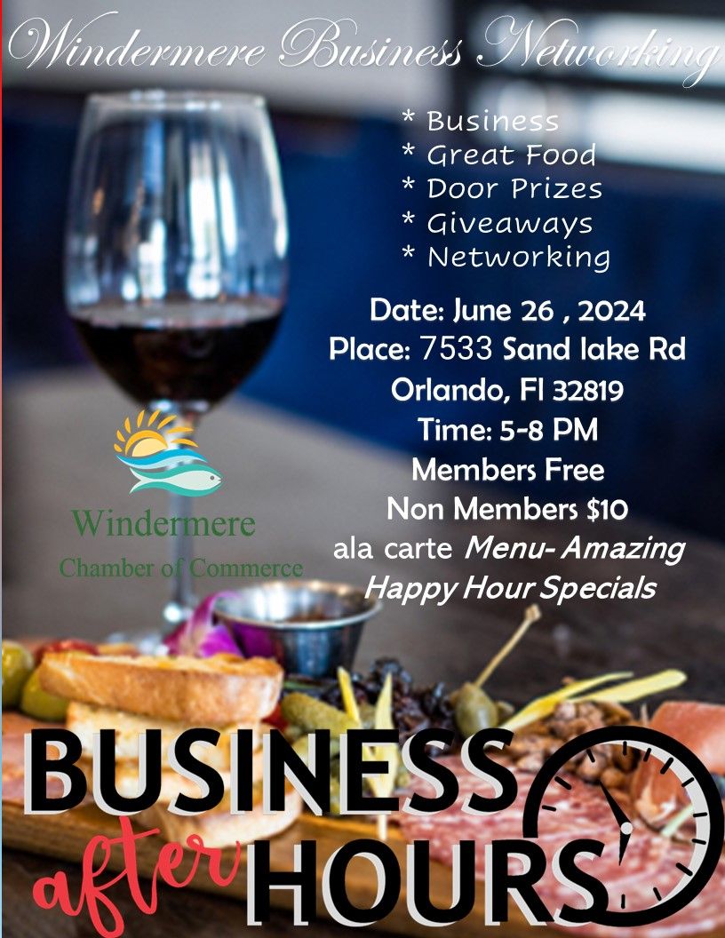 Business After Hour Networking