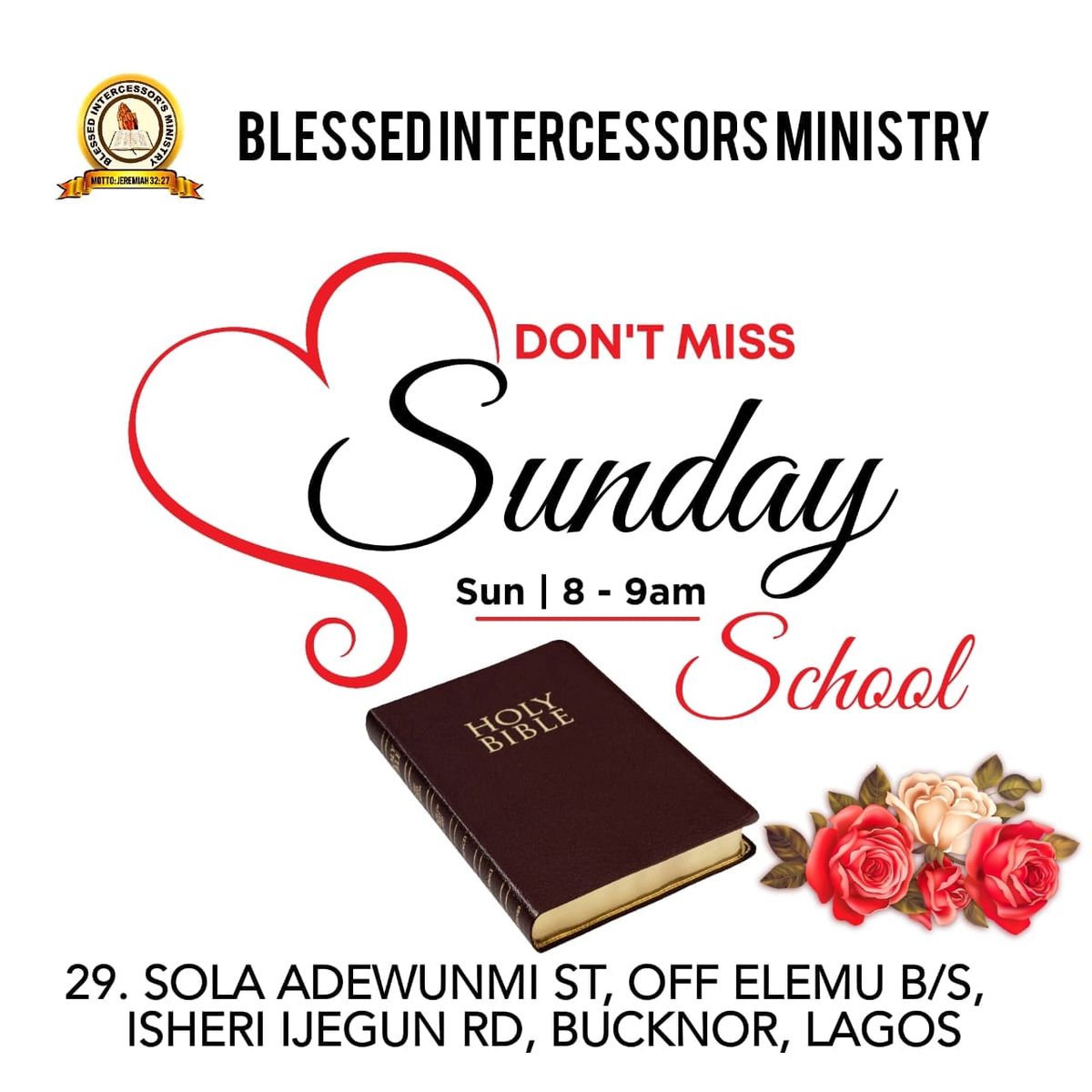 Join us every Sunday