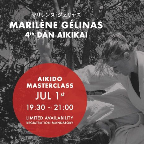 Maril\u00e8ne G\u00e9linas 4th dan Aikikai Masterclass Aikido Musubi Jul 2024