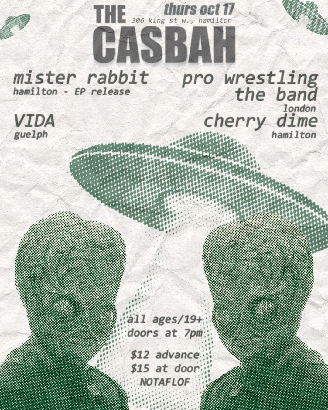 Alternative Rock! MISTER RABBIT (EP Release), PRO WRESTLING the Band, Cherry Dime, Vida : OCT 17th