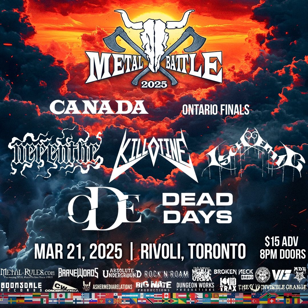 Ischemic, Killotine, Dead Days + more - Wacken Metal Battle (Ontario Finals)