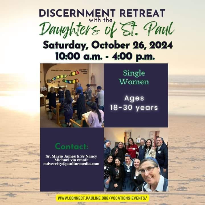 Discernment Retreat with Daughters of St Paul