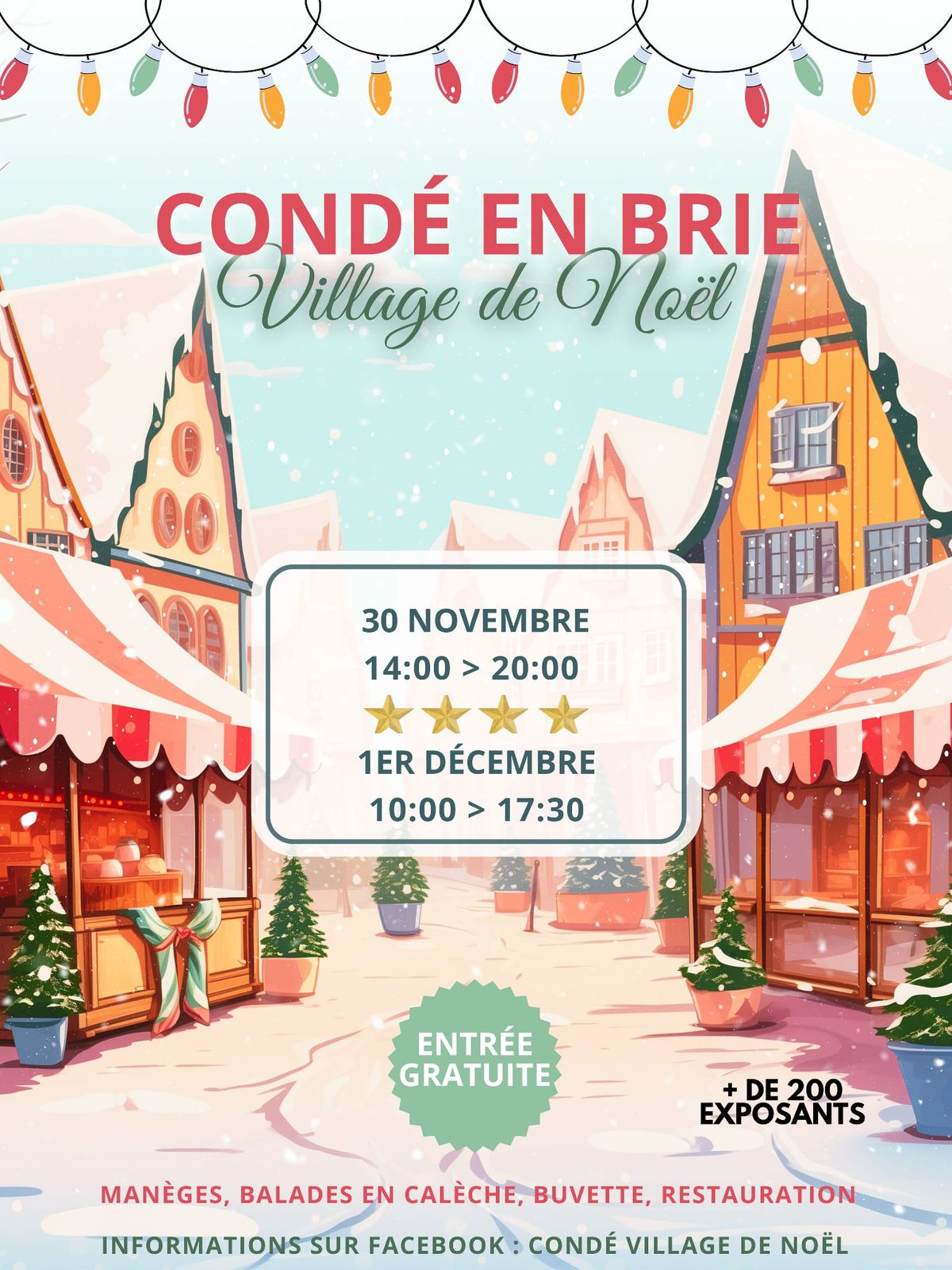 Cond\u00e9-en-Brie Village de No\u00ebl 2024