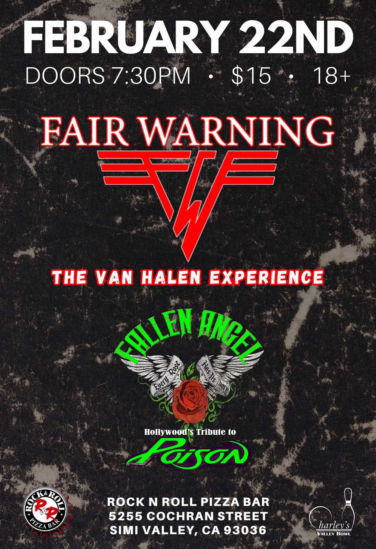 FAIR WARNING-@ROCK N ROLL PIZZA