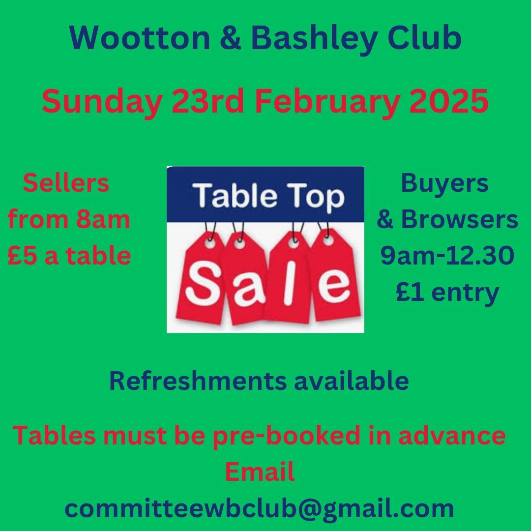 TABLE TOP SALE