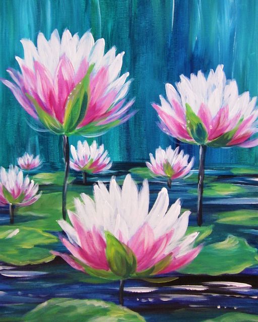 Lovely Lily Pond, a PAINT & SIP EVENT with Lisa