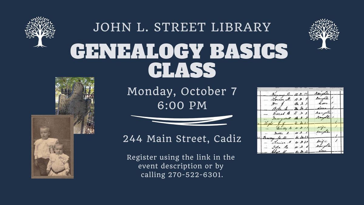 Genealogy Basics class