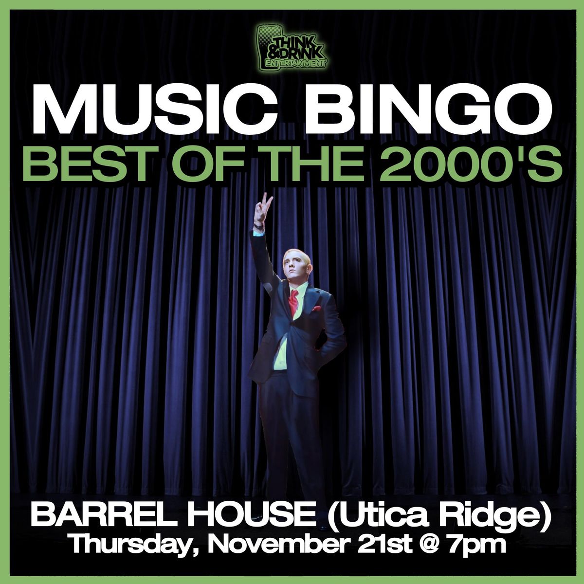 2000's Music Bingo @ Barrel House (Utica Ridge-Davenport, IA) \/ Thurs Nov 21st @ 7pm