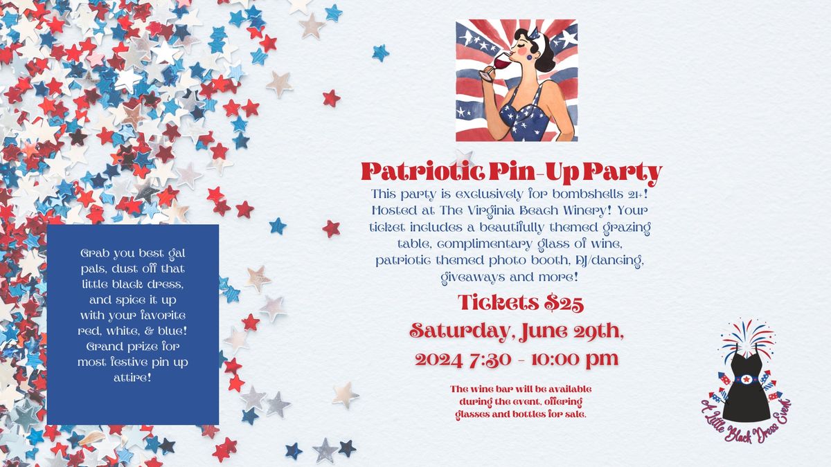Red, White, & Blue Pin Up Party