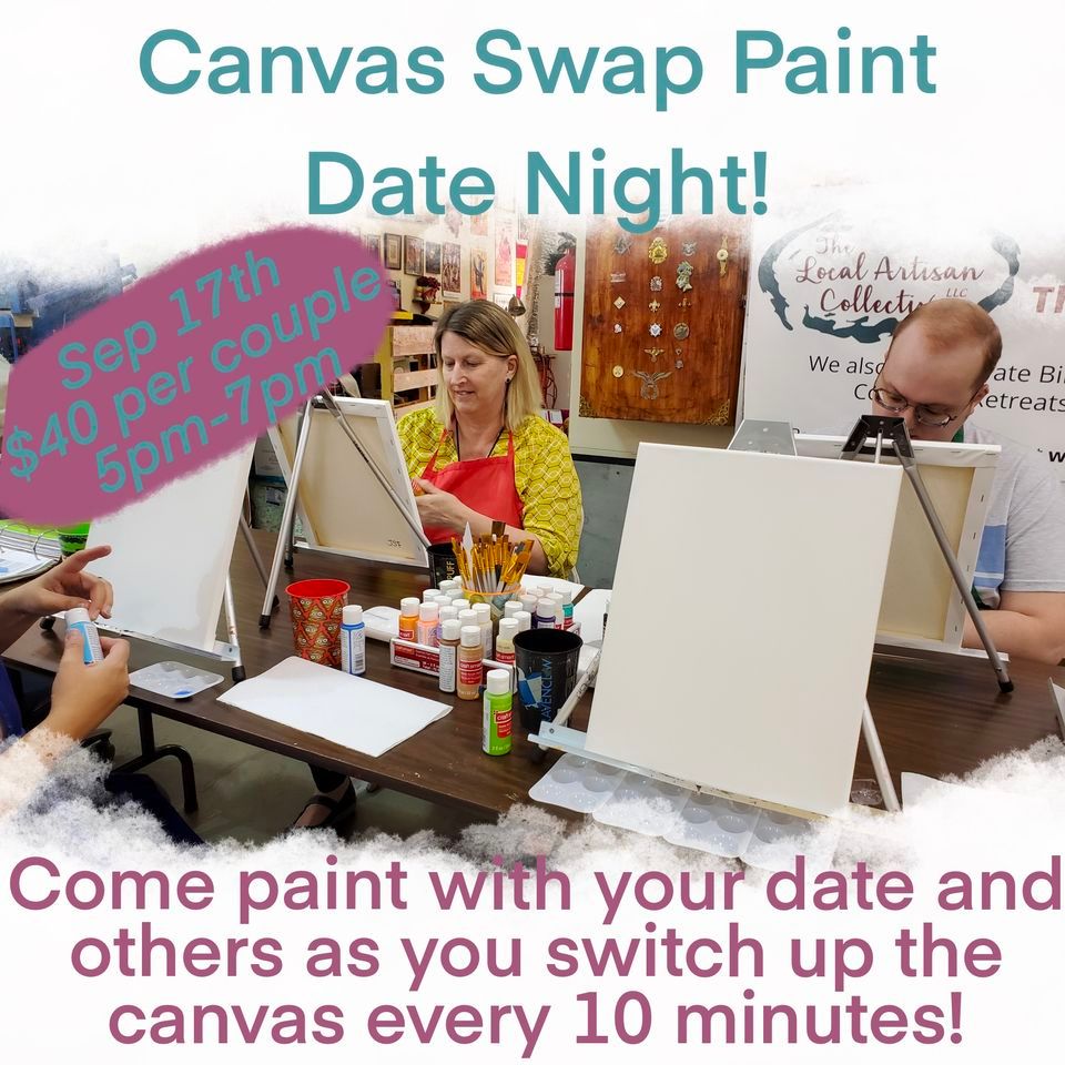 Canvas Swap Paint Date Night, September 17th At 5pm (Taught By Summer