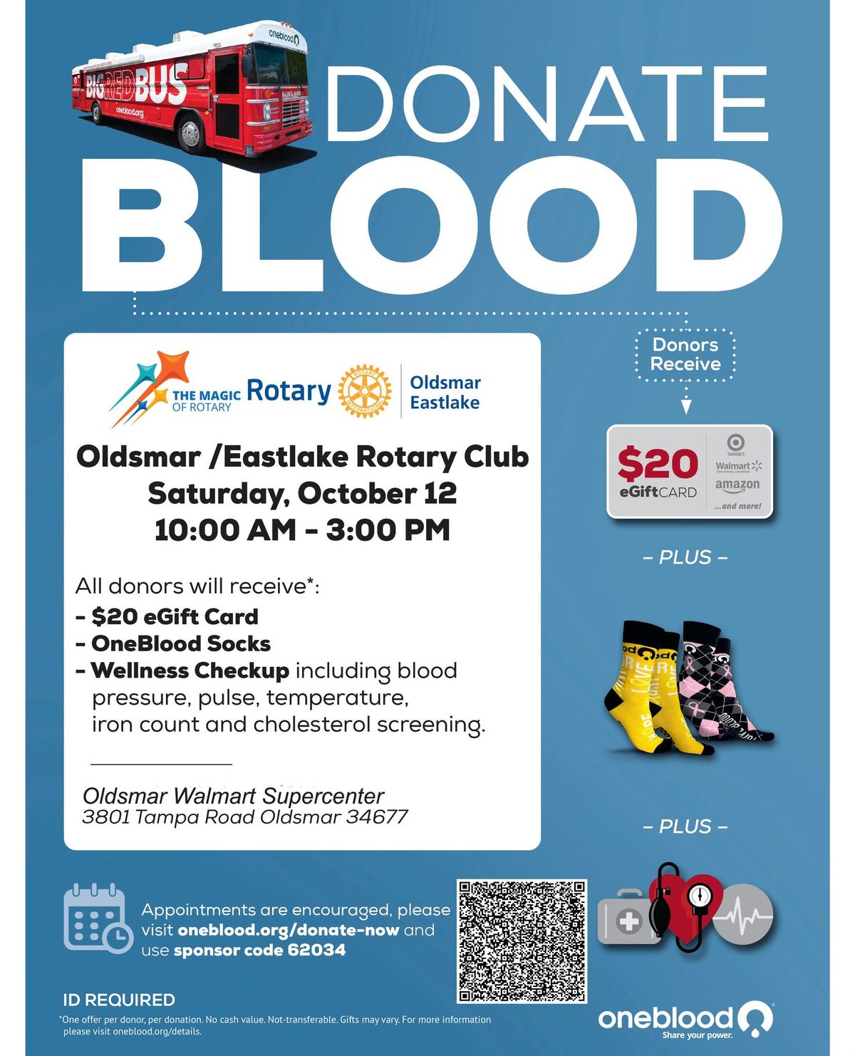 Oldsmar\/ Eastlake Rotary Club Blood Drive