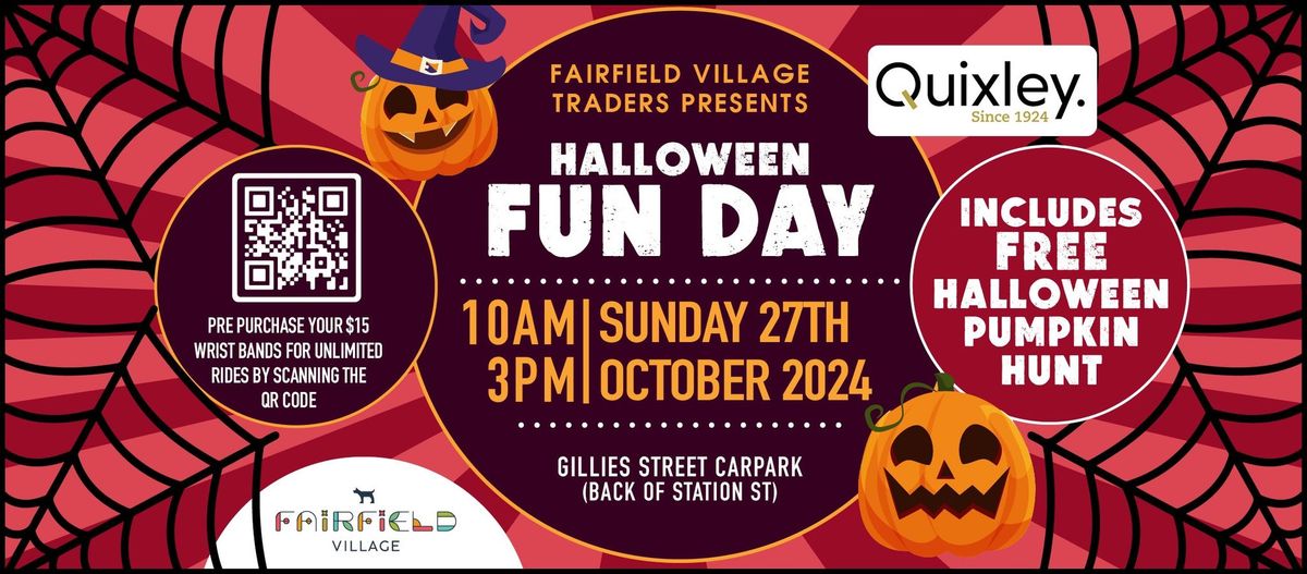 Fairfield Village Halloween Fun Day - $15 UNLIMITED RIDES WRIST BANDS