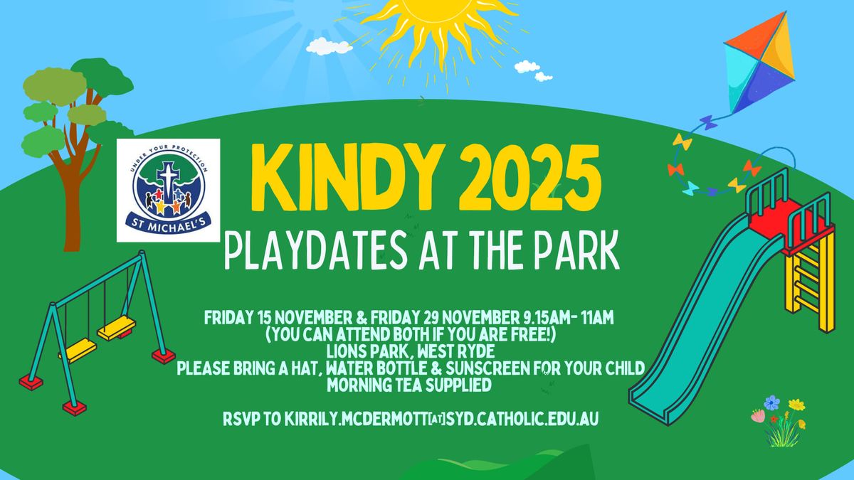 Kindy 2025 Playdates at the Park