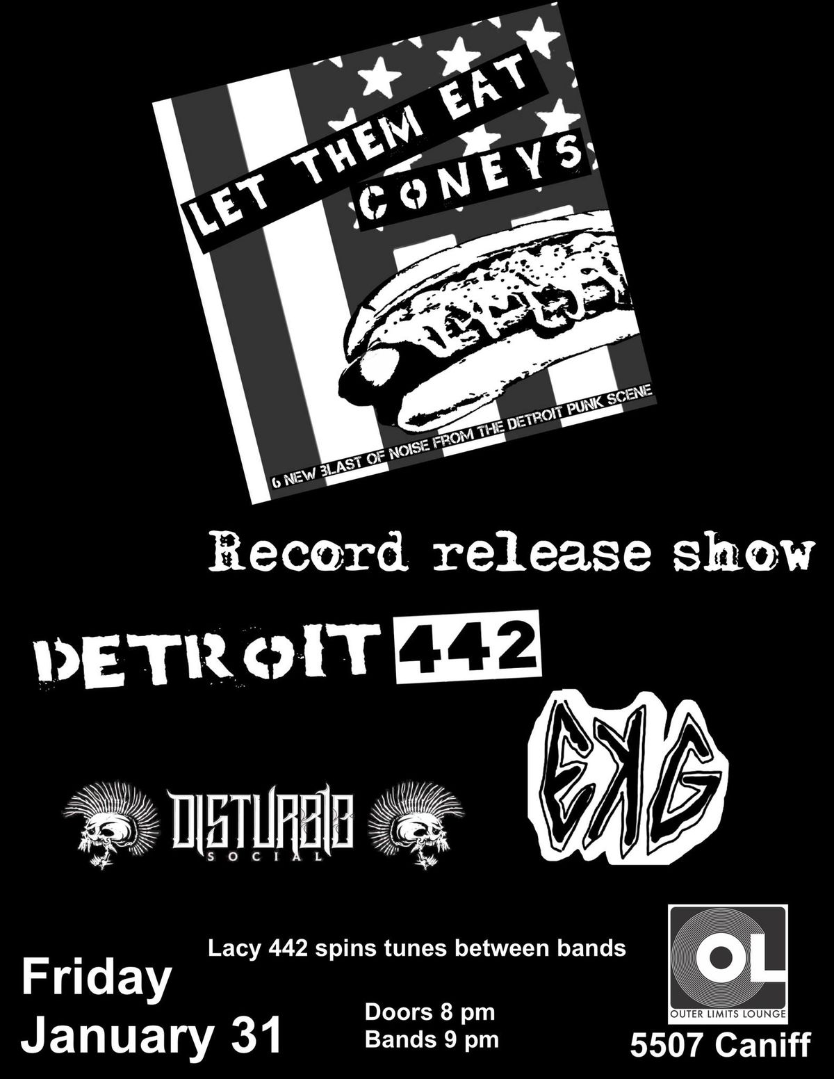 Detroit punk compilation record release show