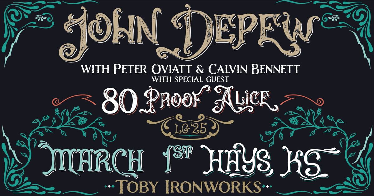 Lovegrass Concert Series & Fundraiser:  John Depew Trio & 80 Proof Alice