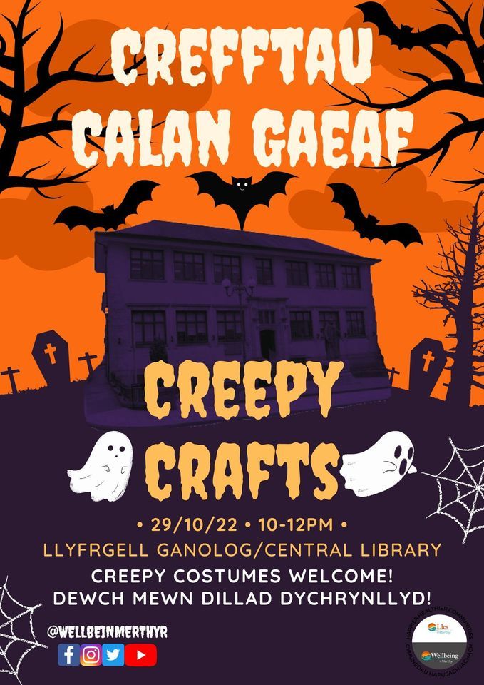 Crefftau Calan Gaeaf | Creepy Crafts