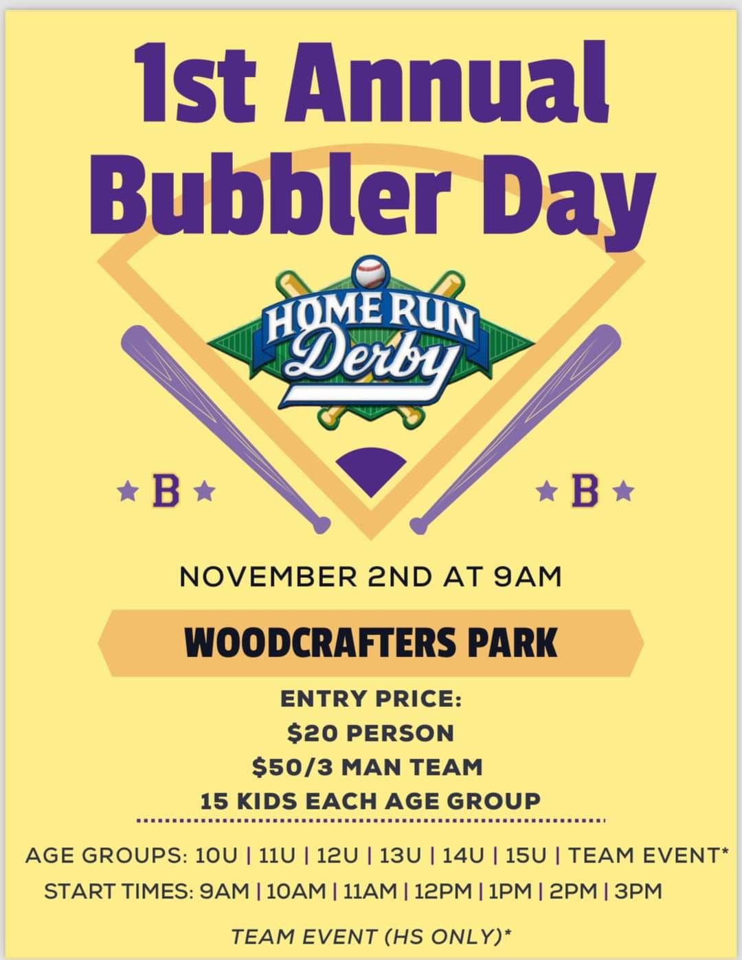 1st Annual Bubbler Day HOMERUN DERBY