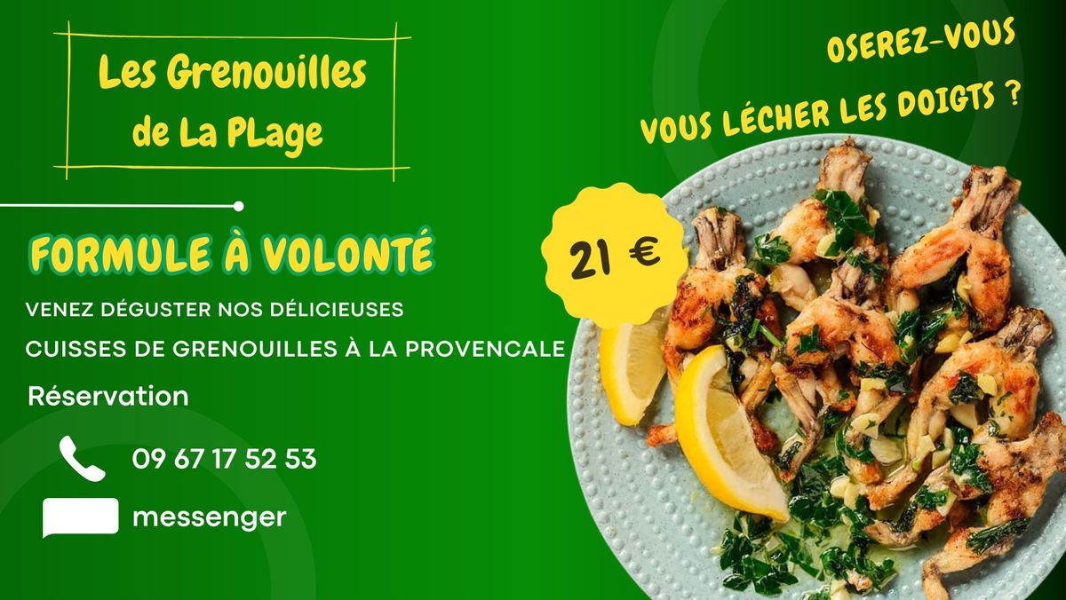 Les Grenouilles de La Plage - Repas \u00e0 Volont\u00e9