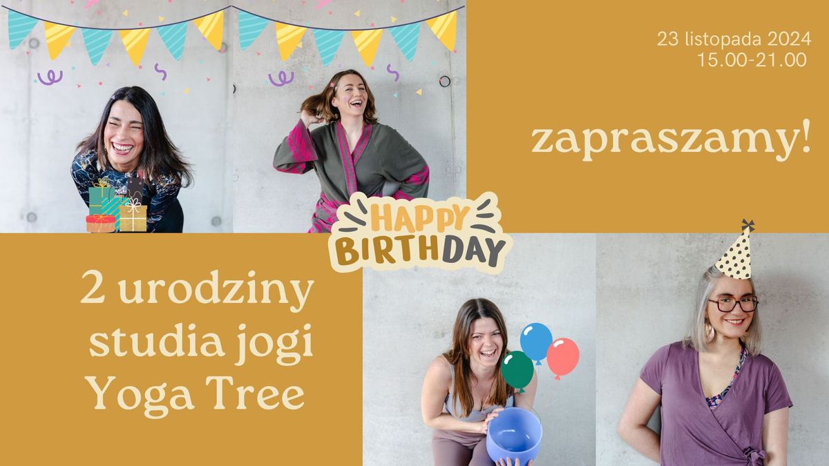 2 urodziny studia jogi Yoga Tree 