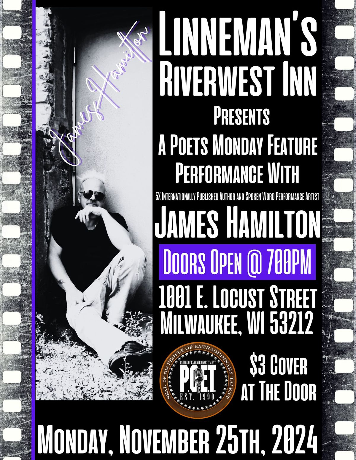 Poets Monday Feature Performance: James Hamilton