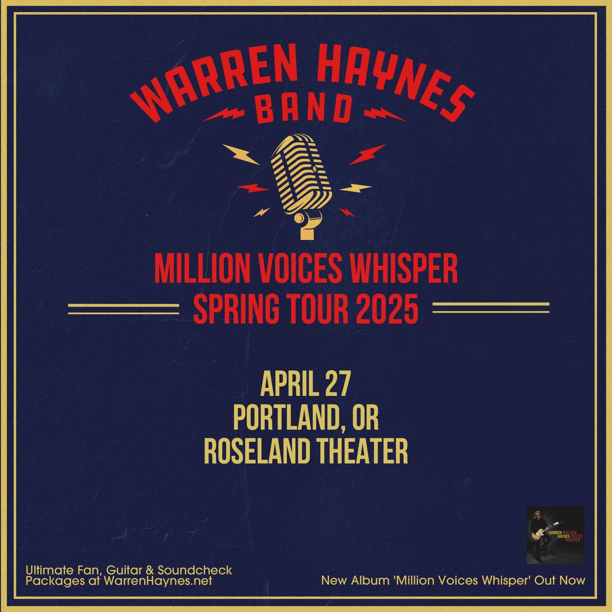 The Warren Haynes Band - Million Voices Whisper Tour - Roseland Theater - Portland, OR