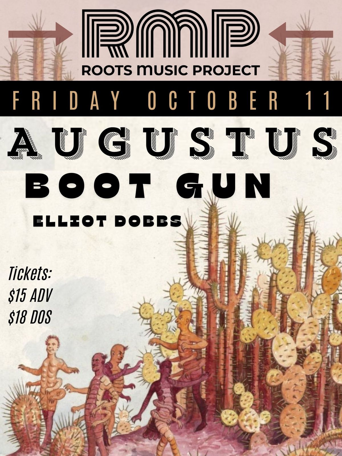 Augustus with special guests Boot Gun & Elliott Dobbs