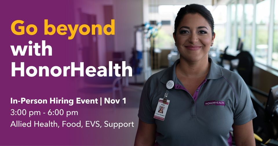 HonorHealth In-person Hiring Event