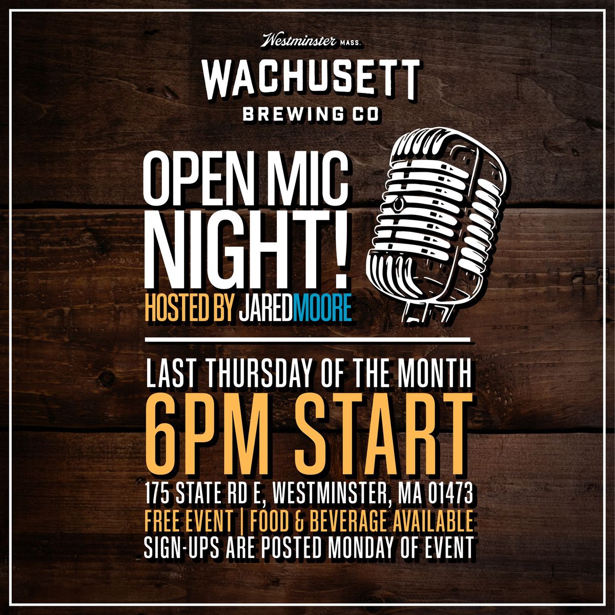 Open Mic Night (Details to Follow) - Westminster Brew Yard