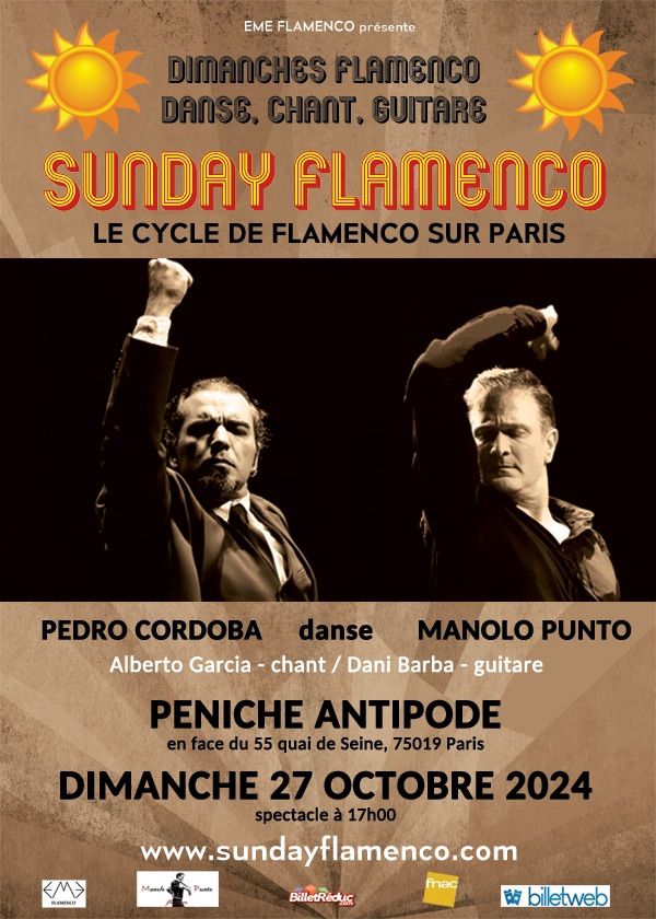 spectacle Sunday Flamenco \/ Paris \/ 27 octobre 2024