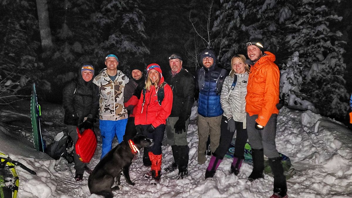 Mayhem in the Dark! Porter Fork Hike & Sled