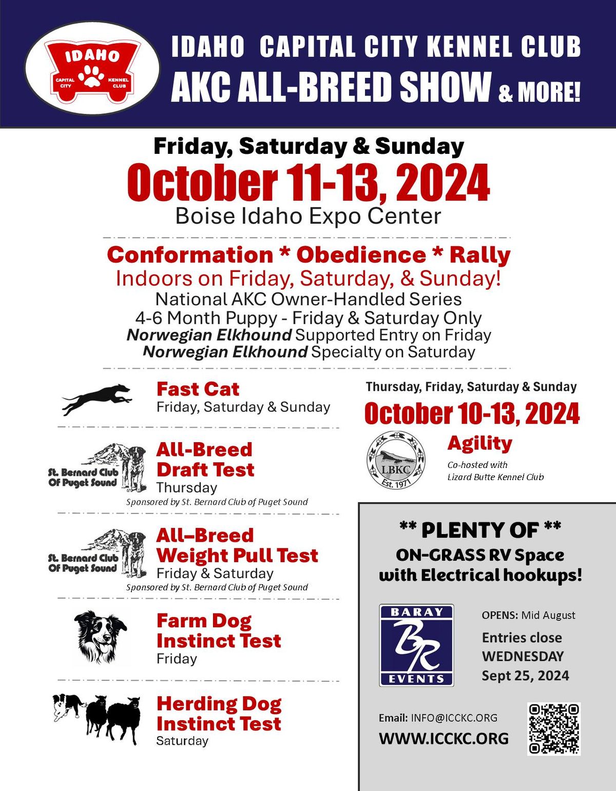 ICCKC All Breed Dog Show & More!