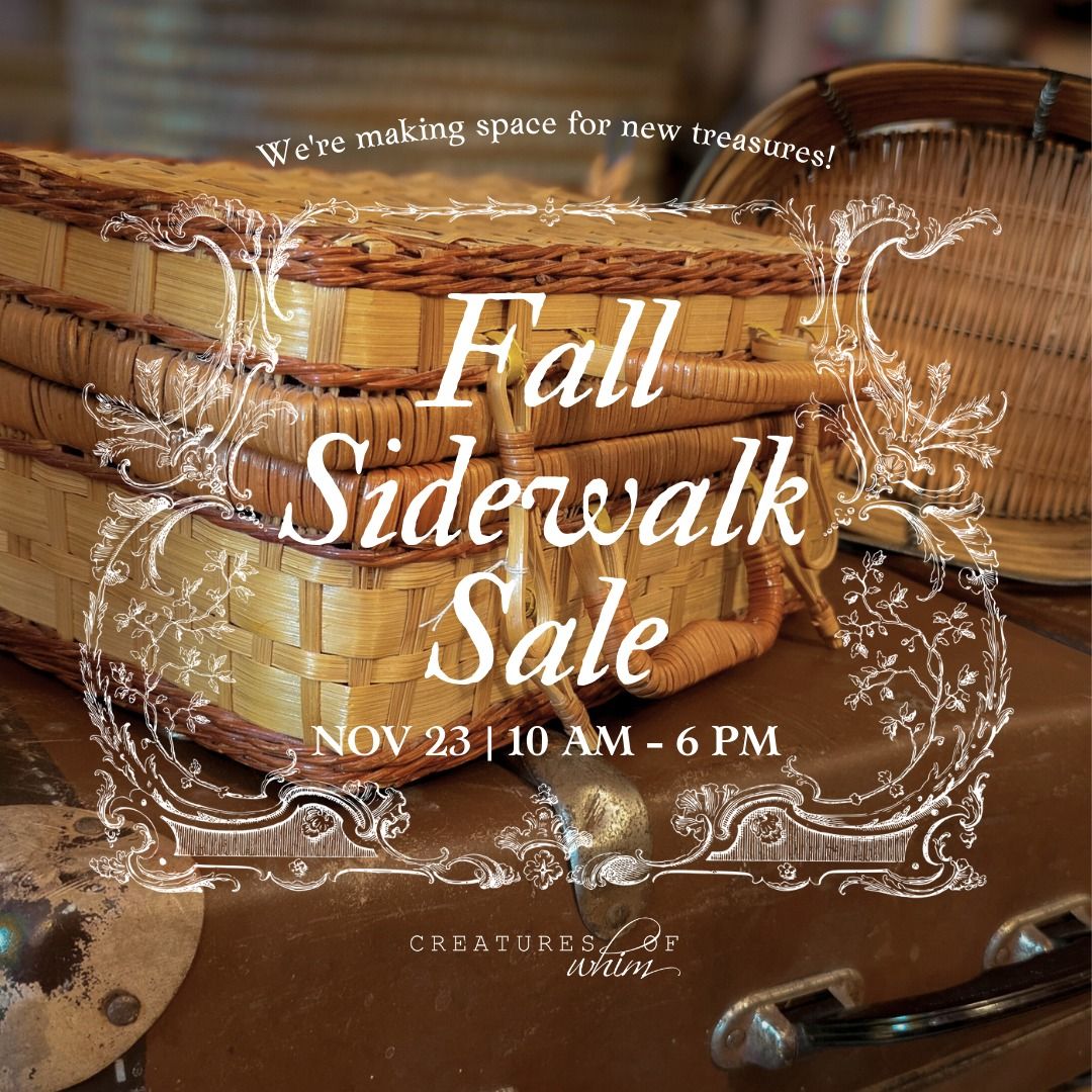 Fall Sidewalk Sale