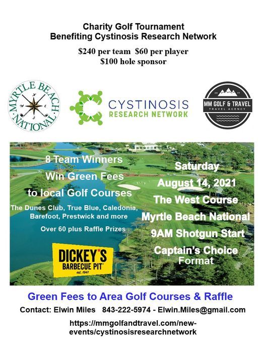 Cystinosis Charity Golf Tournament at Myrtle Beach National