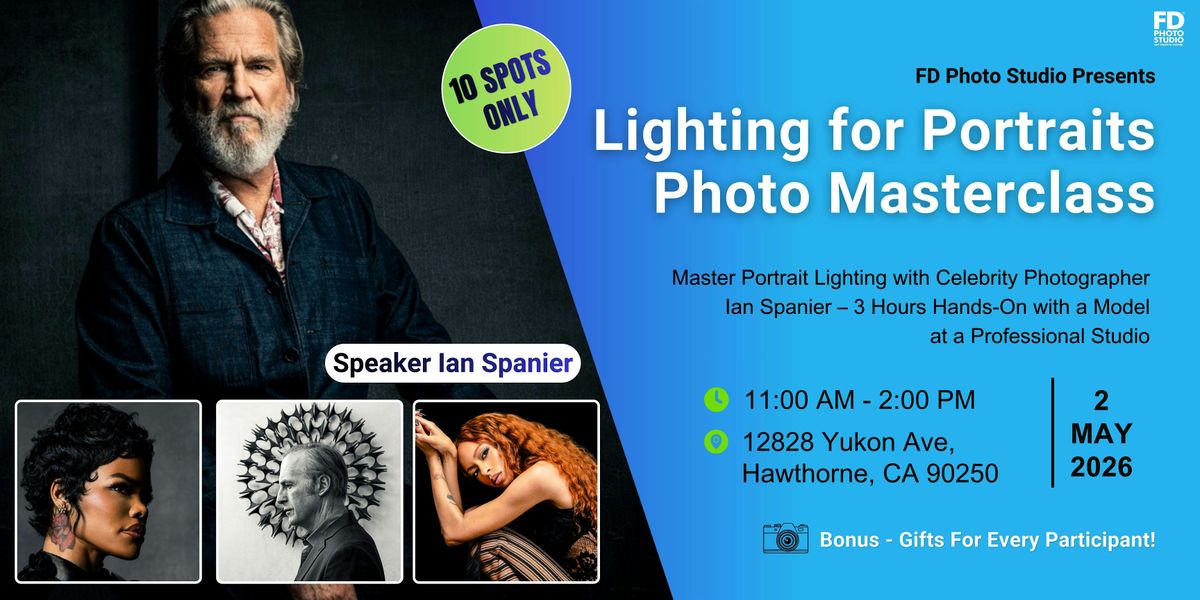Lighting for Portraits Masterclass With Celebrity Photographer Ian ...