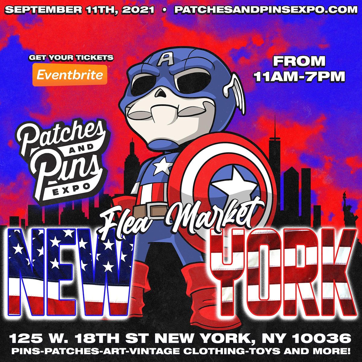 Patches & Pins Expo NYC "9\/11 =20 Year Anniversary"