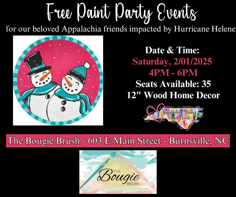 FREE PAINT PARTY! Ages 6+