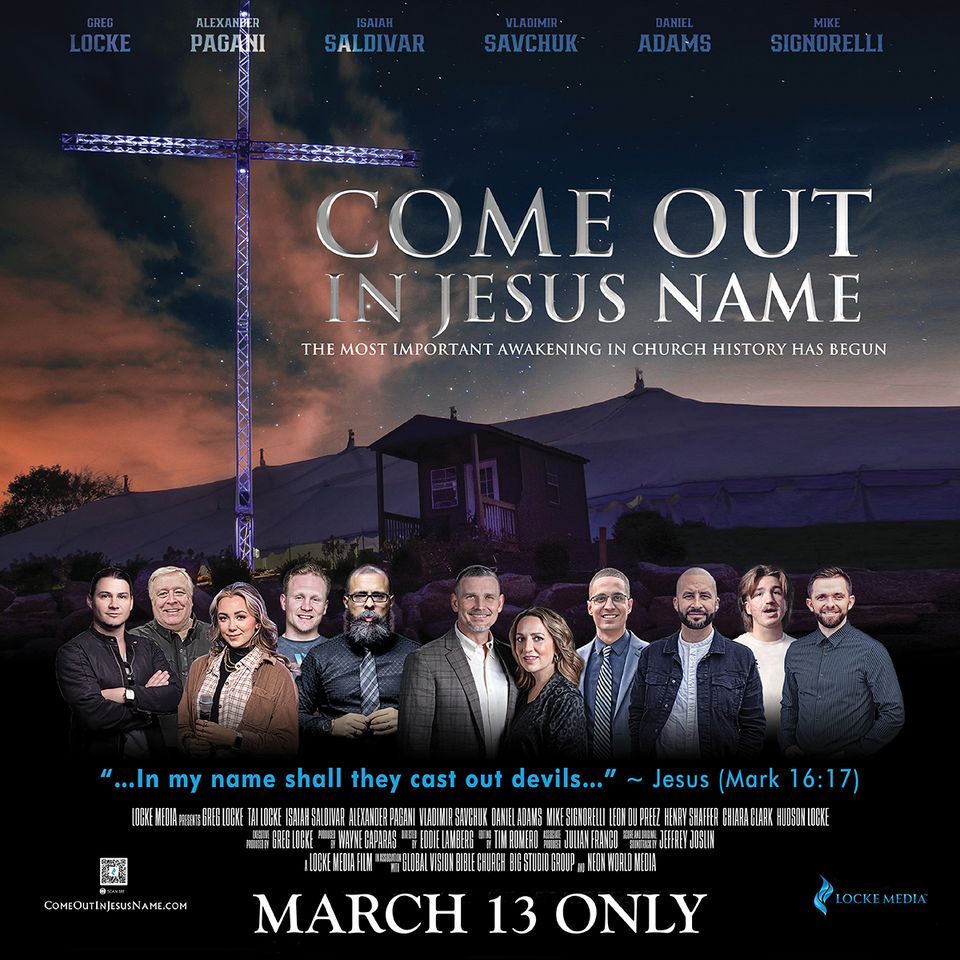 Come Out in Jesus Name, Marcus La Crosse Cinema, 13 March 2023