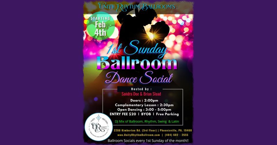 1st Sunday BALLROOM DANCE SOCIAL!