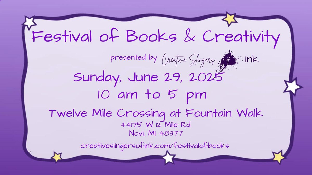 Festival of Books and Creativity presented by Creative Slingers of Ink