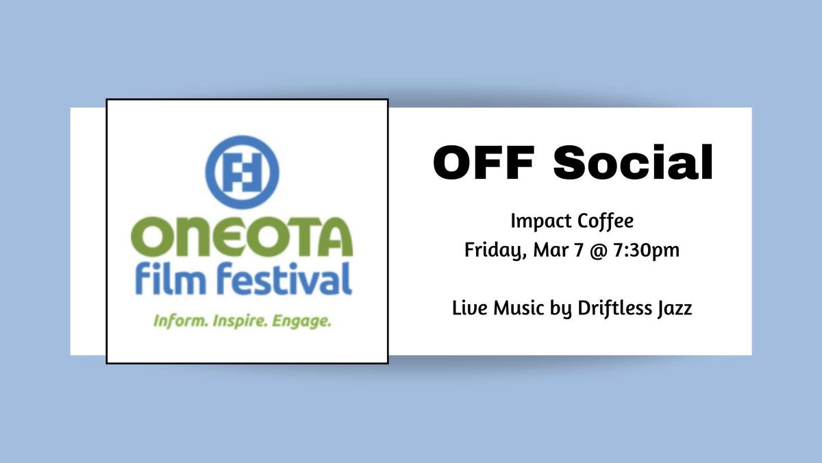 Oneota Film Festival Social with Driftless Jazz