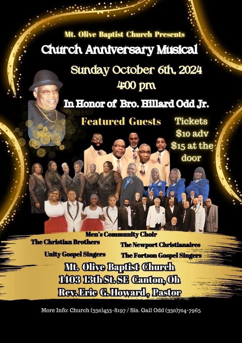 Mt. Olive Missionary Baptist Church Anniversary Musical