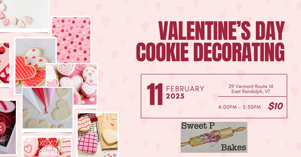 Valentines Day Cookie Decorating with Sweet P Bakes