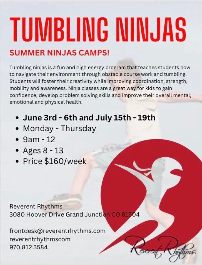 Tumbling Ninjas June Summer Camp!