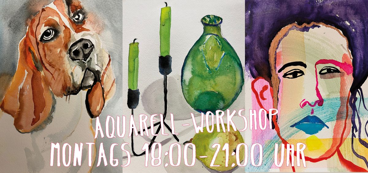 Aquarellworkshop jeden Montag ab 14.10.24 in Frankfurt am Main