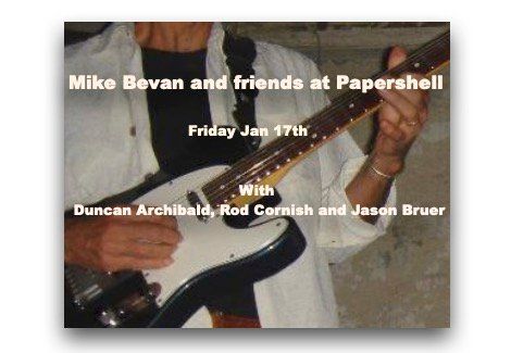 Mike Bevan and friends at Papershell