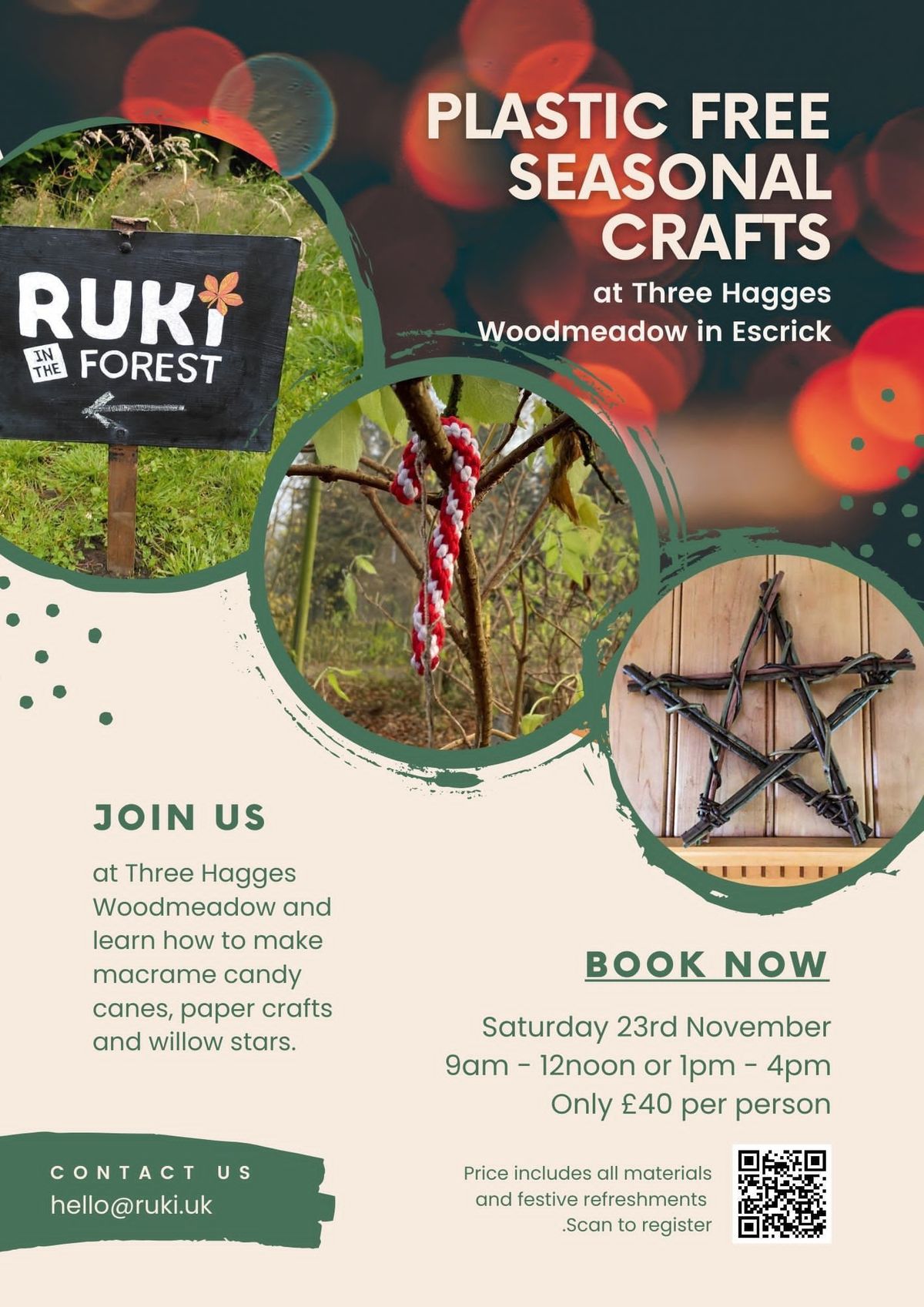 Plastic Free Seasonal Crafts workshop