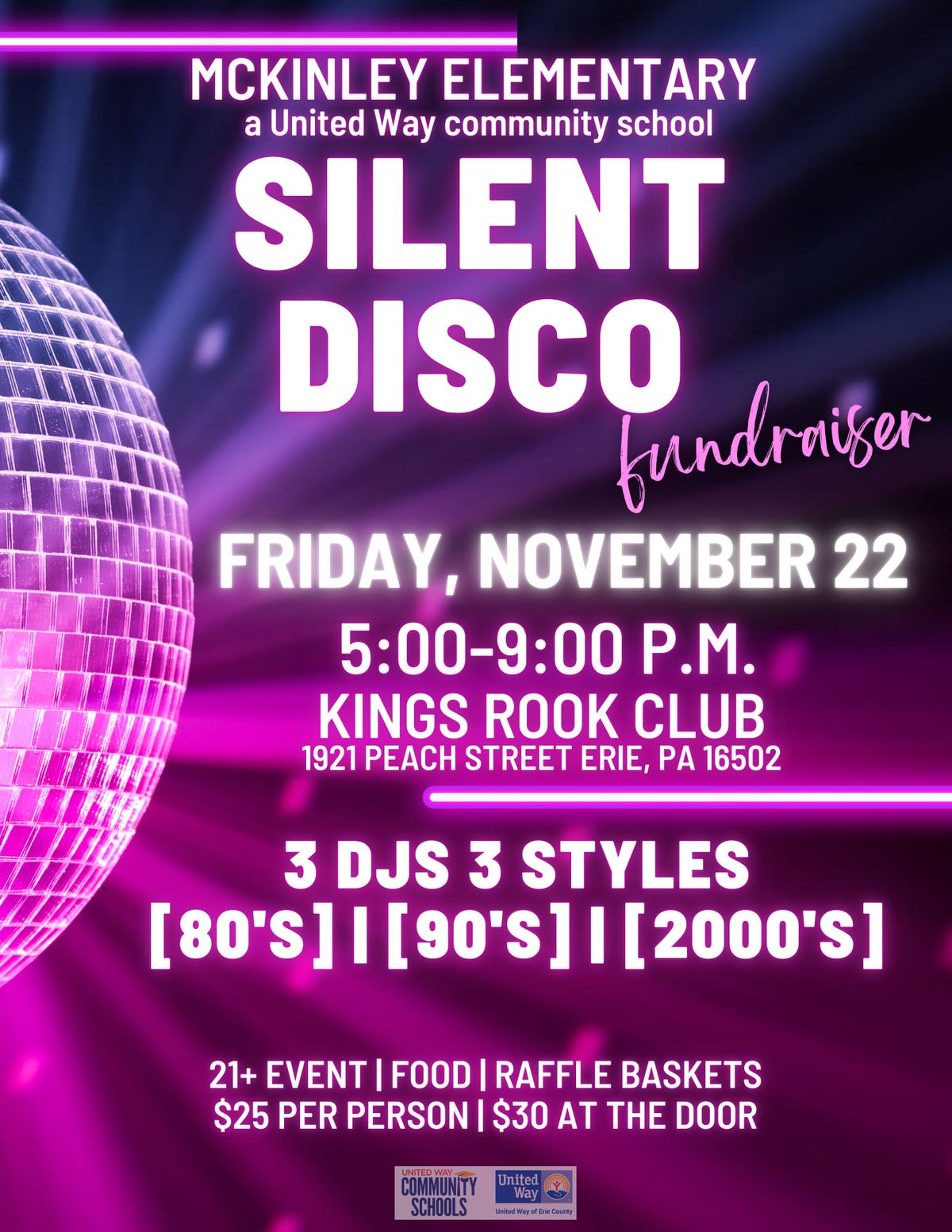 McKinley Elementary Silent Disco Fundraiser